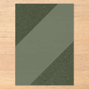 Invitation personnalisée en acrylique vert mousse