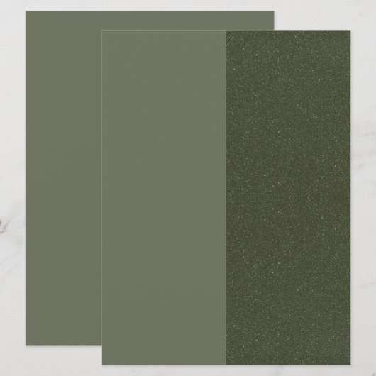 Invitation personnalisée en texture partagée vert (Devant / Derrière)