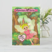 Invitation personnalisée Fairy Party (Debout devant)