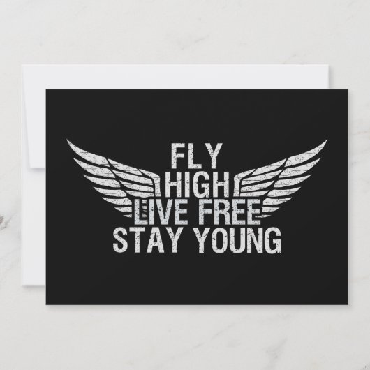 Invitation personnalisée FLY HIGH (Devant)