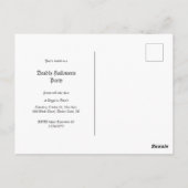 Invitation personnalisée Halloween photo de tombe  (Dos)