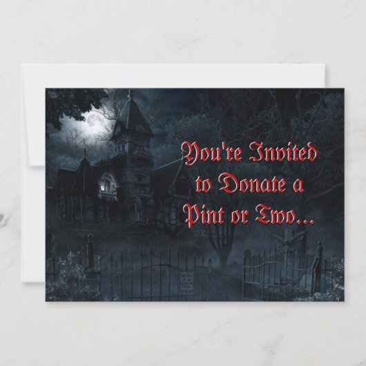 Invitation personnalisée Haunted Mansion (Devant)