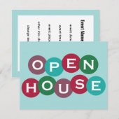 Invitation personnalisée Holiday Open House (Devant / Derrière)