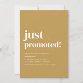 Invitation personnalisée juste promue (Devant)