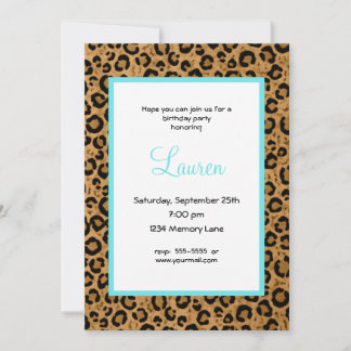 Invitation personnalisée Leopard 30e anniversaire