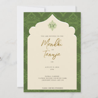 Invitation personnalisée Mendhi | Soirée Henna