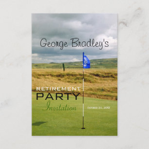 Invitation personnalisée par golf de partie de