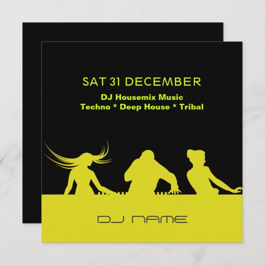 Invitation personnalisée par partie (Devant / Derrière)