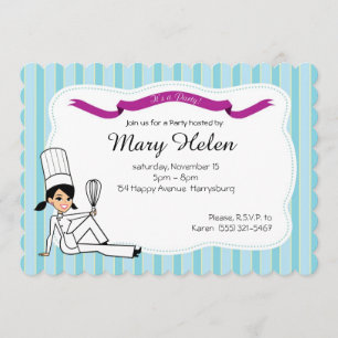 Invitation personnalisée par partie élégante de