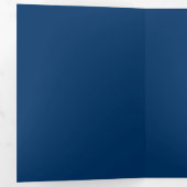 Invitation personnalisée pliable en trois bleu min (Intérieur en premier)