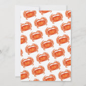 Invitation personnalisée pour 60 ans avec crabe aq (Dos)