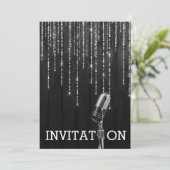 Invitation personnalisée pour anniversaire Glamour (Debout devant)