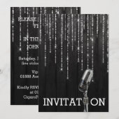 Invitation personnalisée pour anniversaire Glamour (Devant / Derrière)