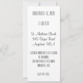 Invitation personnalisée pour bébé garçon (Dos)