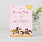 Invitation personnalisée pour course de chevaux éq (Debout devant)