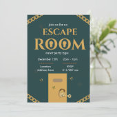 Invitation personnalisée pour escape room (Debout devant)