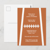 Invitation personnalisée pour fête d'anniversaire  (Devant / Derrière)