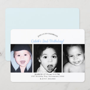 Invitation personnalisée pour fête d'anniversaire 