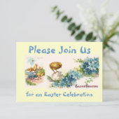 Invitation personnalisée pour fêtes de Pâques (Debout devant)