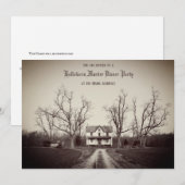 Invitation personnalisée pour Halloween dans une m (Devant / Derrière)