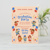 Invitation personnalisée pour la cérémonie de fin  (Debout devant)