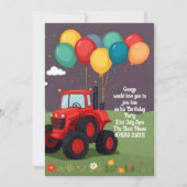 Invitation personnalisée pour la fête d'anniversai (Devant)