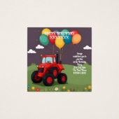 Invitation personnalisée pour la fête d'anniversai (Devant)