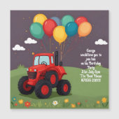 Invitation personnalisée pour la fête d'anniversai (Devant)