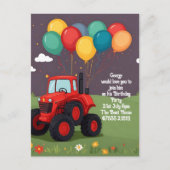 Invitation personnalisée pour la fête d'anniversai (Devant)