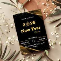 Invitation personnalisée pour la fête du Nouvel An