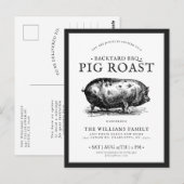 Invitation personnalisée pour la partie BBQ rôtie  (Devant / Derrière)