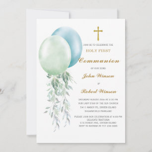 Invitation personnalisée pour la première communio