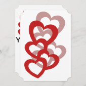 Invitation personnalisée pour la Saint-Valentin (Devant / Derrière)