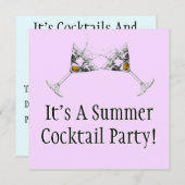 Invitation personnalisée pour la soirée Cocktail d (Devant / Derrière)
