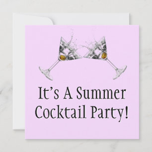Invitation personnalisée pour la soirée Cocktail d
