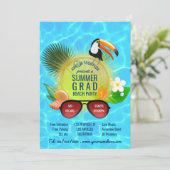 Invitation personnalisée pour la soirée de plage d (Debout devant)