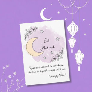 Invitation personnalisée pour l'Aïd en illustratio