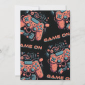 Invitation personnalisée pour l'anniversaire des e (Dos)