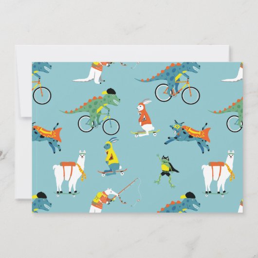 Invitation personnalisée pour l'anniversaire des e (Dos)