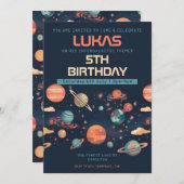 Invitation personnalisée pour l'anniversaire des e (Devant / Derrière)
