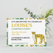 Invitation personnalisée pour l'anniversaire des e (Debout devant)