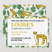 Invitation personnalisée pour l'anniversaire des e (Devant / Derrière)