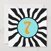 Invitation personnalisée pour le 7e anniversaire (Dos)