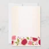 Invitation personnalisée pour le Nouvel An juif à (Dos)