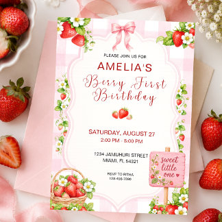 Invitation personnalisée pour le premier anniversa
