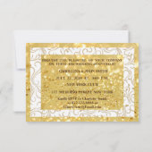 Invitation personnalisée pour les 40 ans de mariag (Dos)