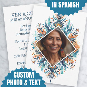 Invitation Personnalisée pour les 60 Ans avec Moti
