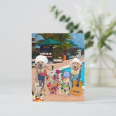 Invitation personnalisée pour les chiens de piscin (Debout devant)