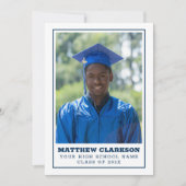 Invitation personnalisée pour les diplômés (Devant)