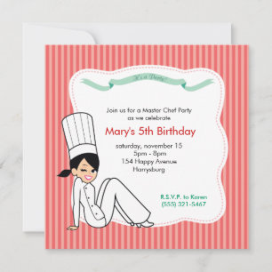 Invitation personnalisée pour les enfants avec un